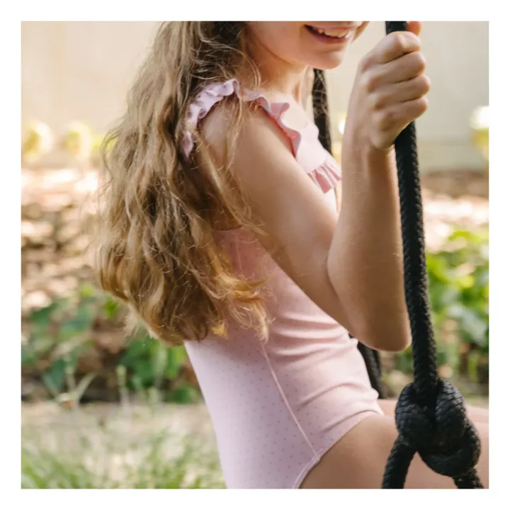 Minnow Maillot 1 Pièce Square Pois | Rose