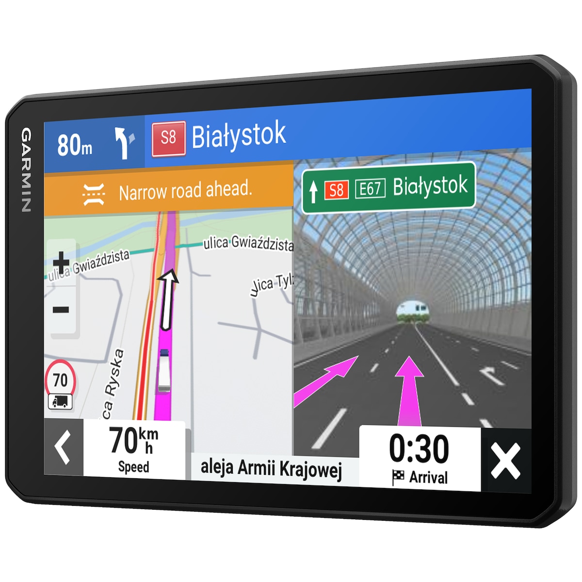 Garmin dēzl LGV710 GPS for lastebiler