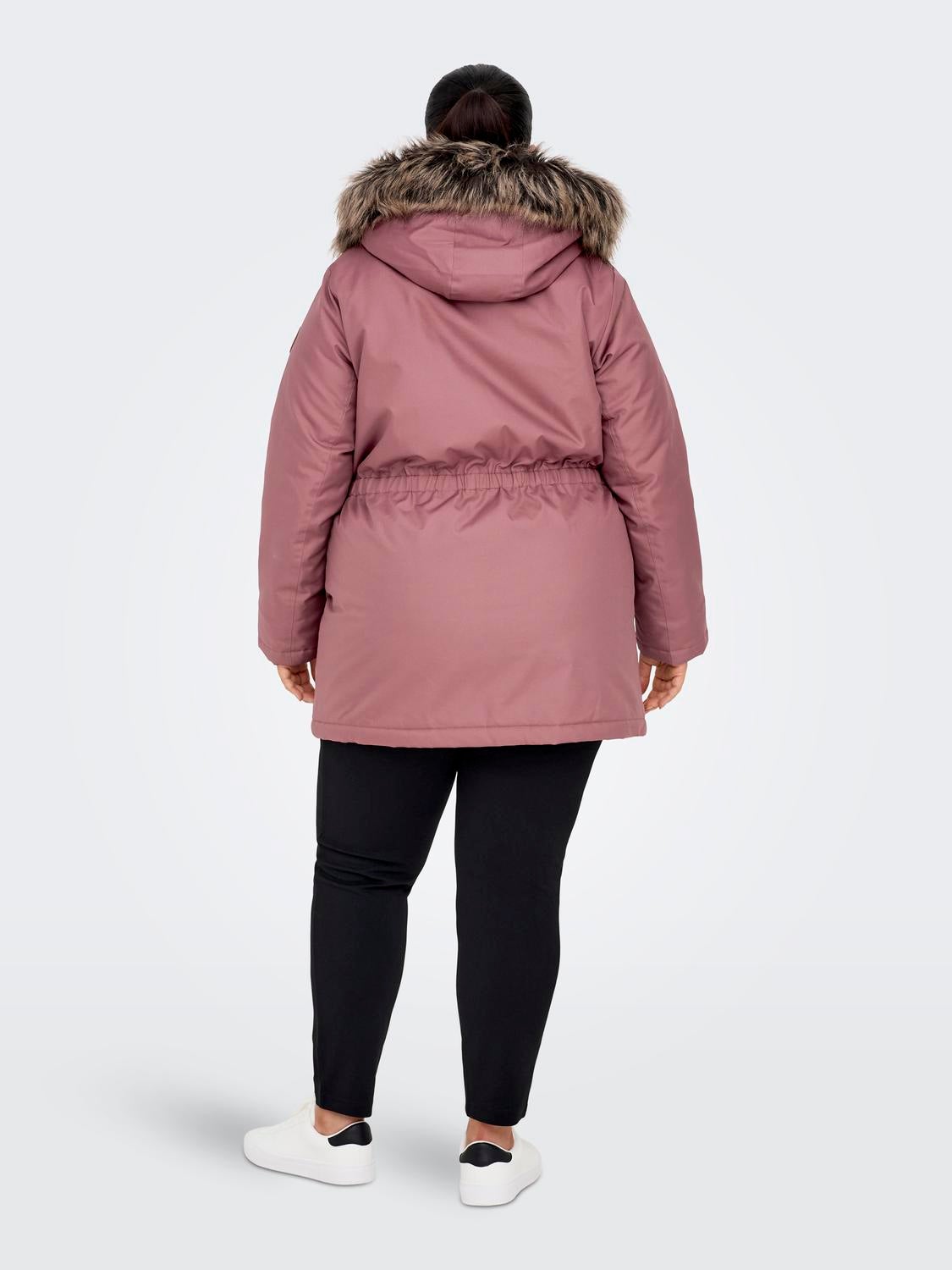 CARIRENA Langer Parka Rose Brown