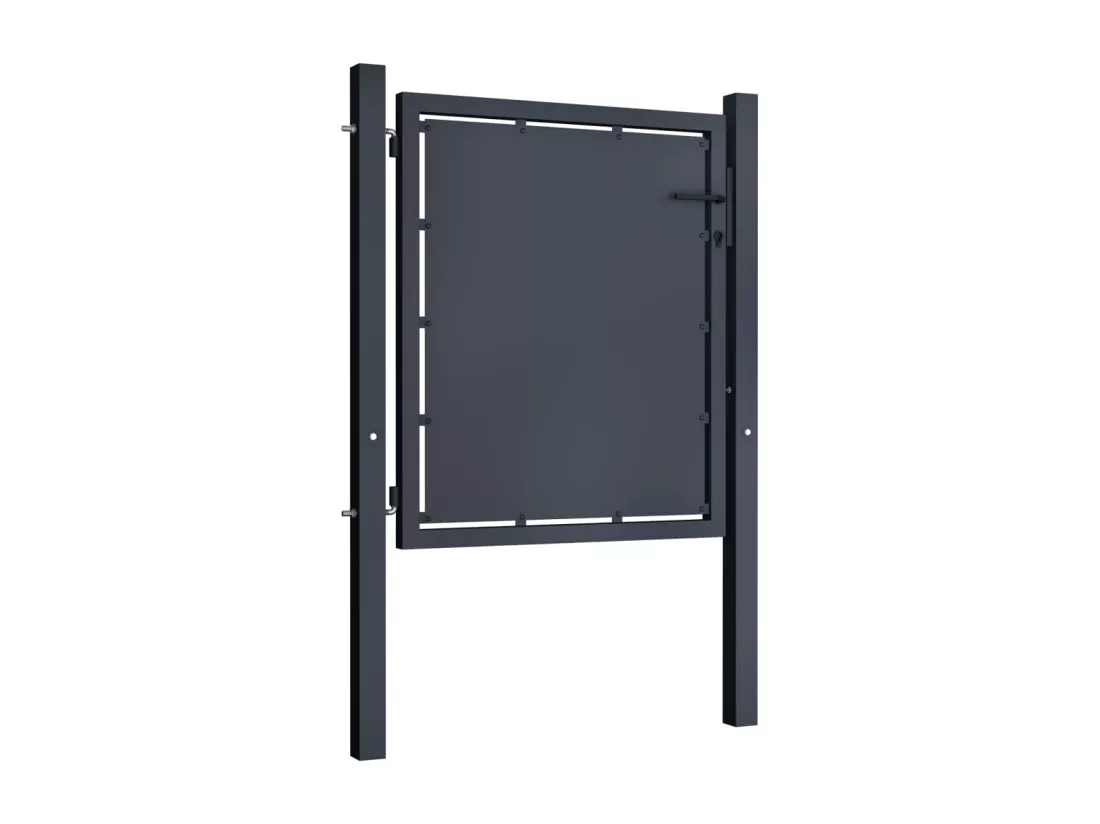 Portail de jardin Acier 100 x 75 cm Anthracite