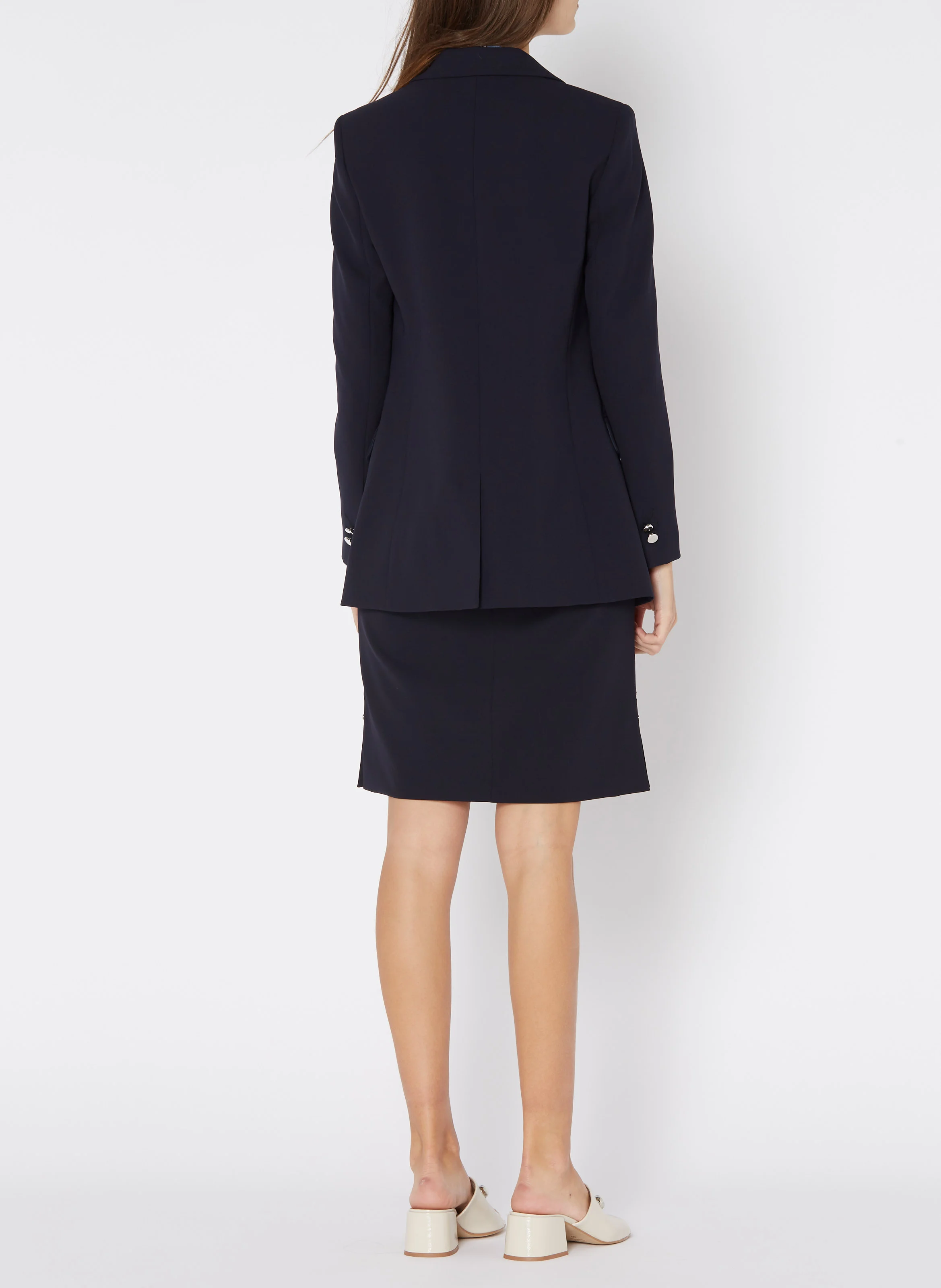 Veste tailleur droite | Bleu