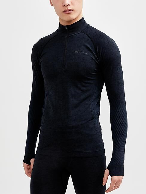 CRAFT - T-SHIRT ML DEMI ZIP CORE DRY ACTIVE COMFORT HZ M