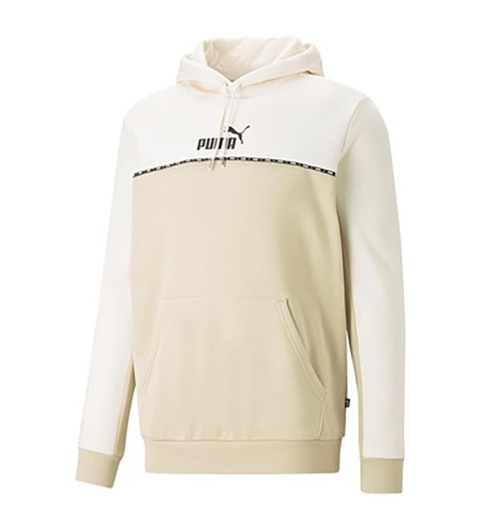 PUMA Men Essentials Block X Tape Hoodie
