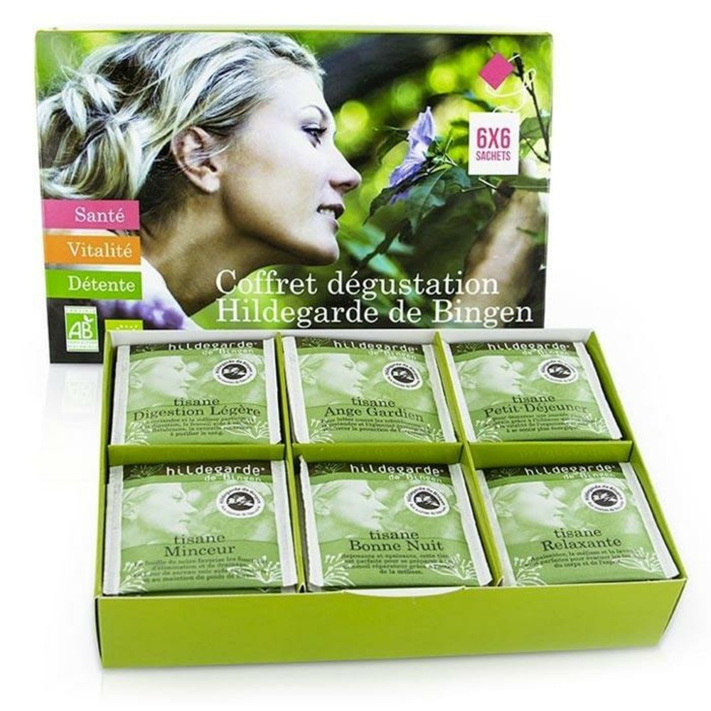 Coffret découverte tisanes hildegarde de bingen 36 sachets