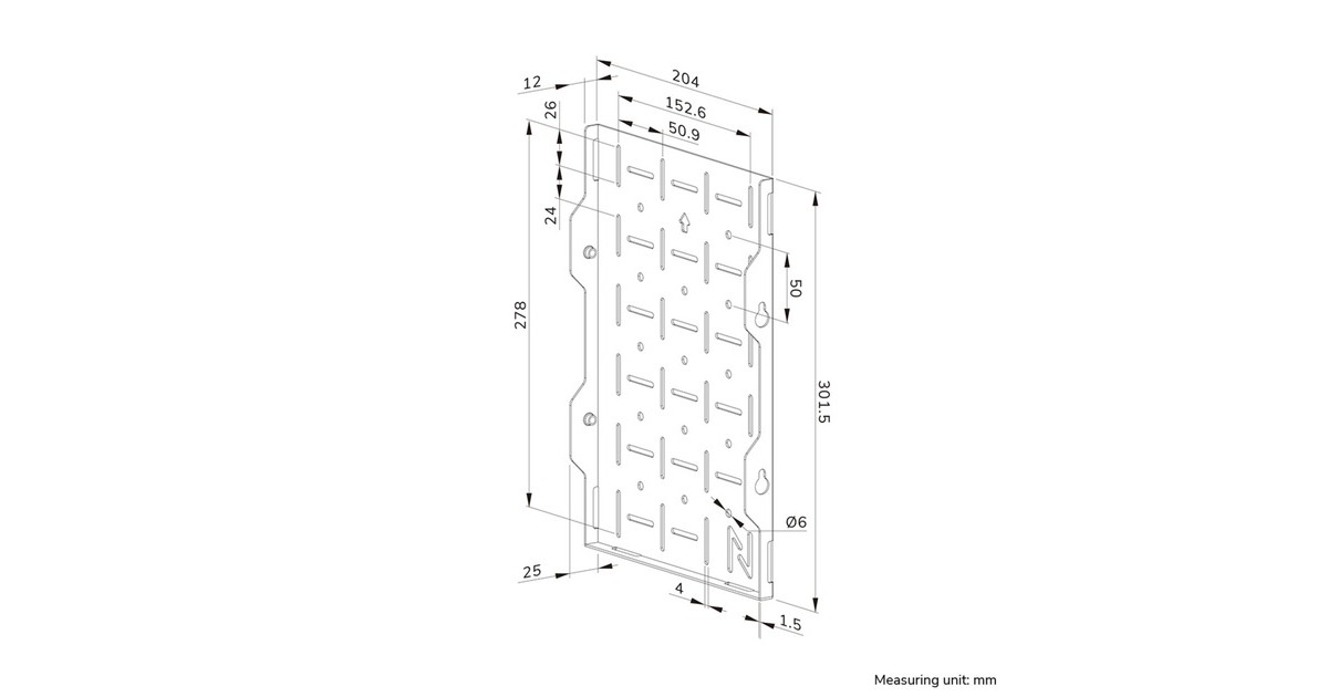 NeomountsAWL05-750BL AV hardware rek bevestiging  (Zwart)
