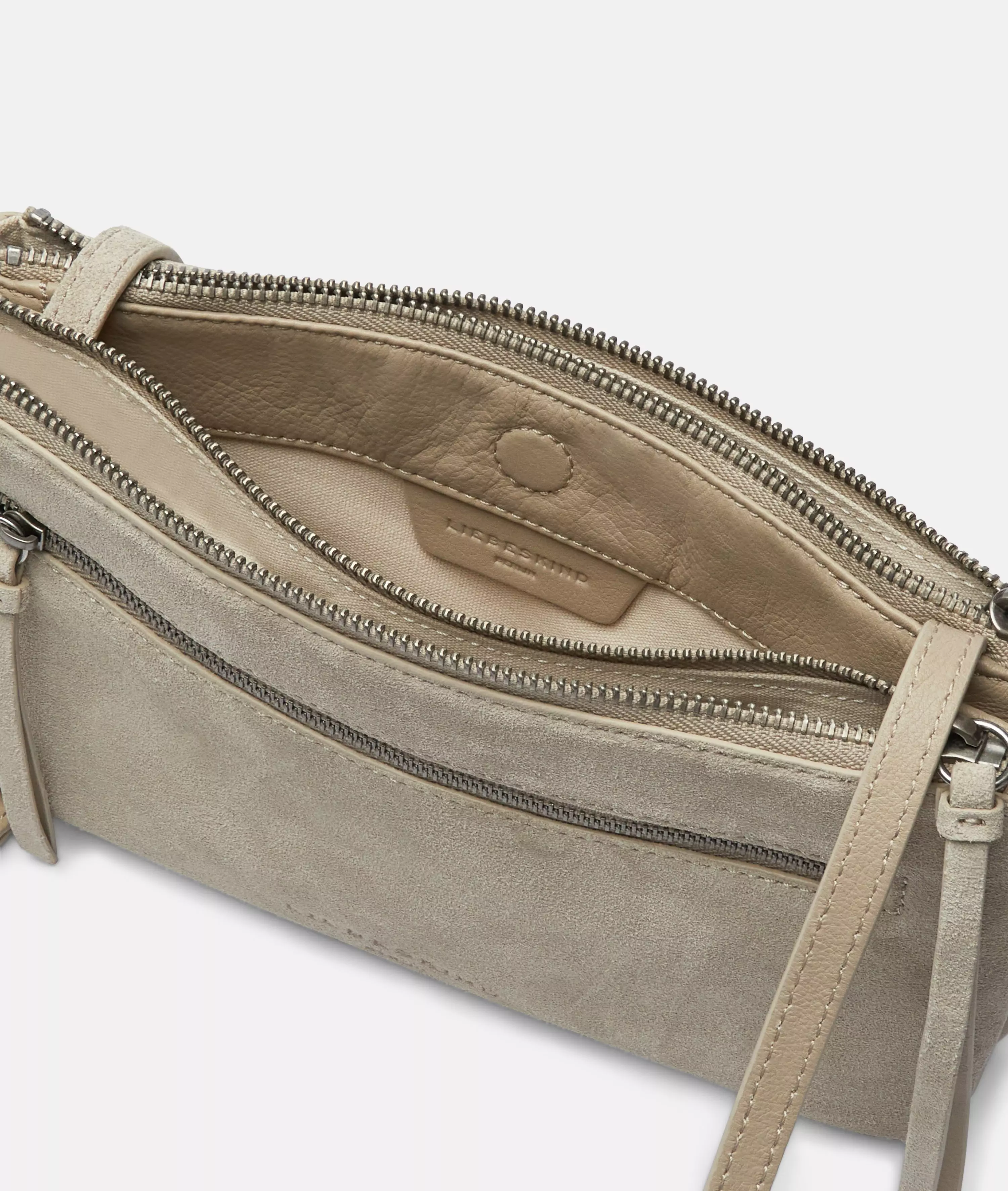 Crossbody Handy shoulder bag made from soft suede