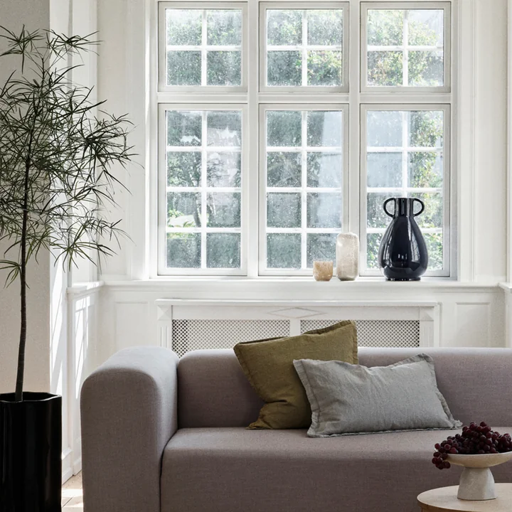 Broste Copenhagen - Linn Kissenbezug, 50 x 50 cm, dove grey