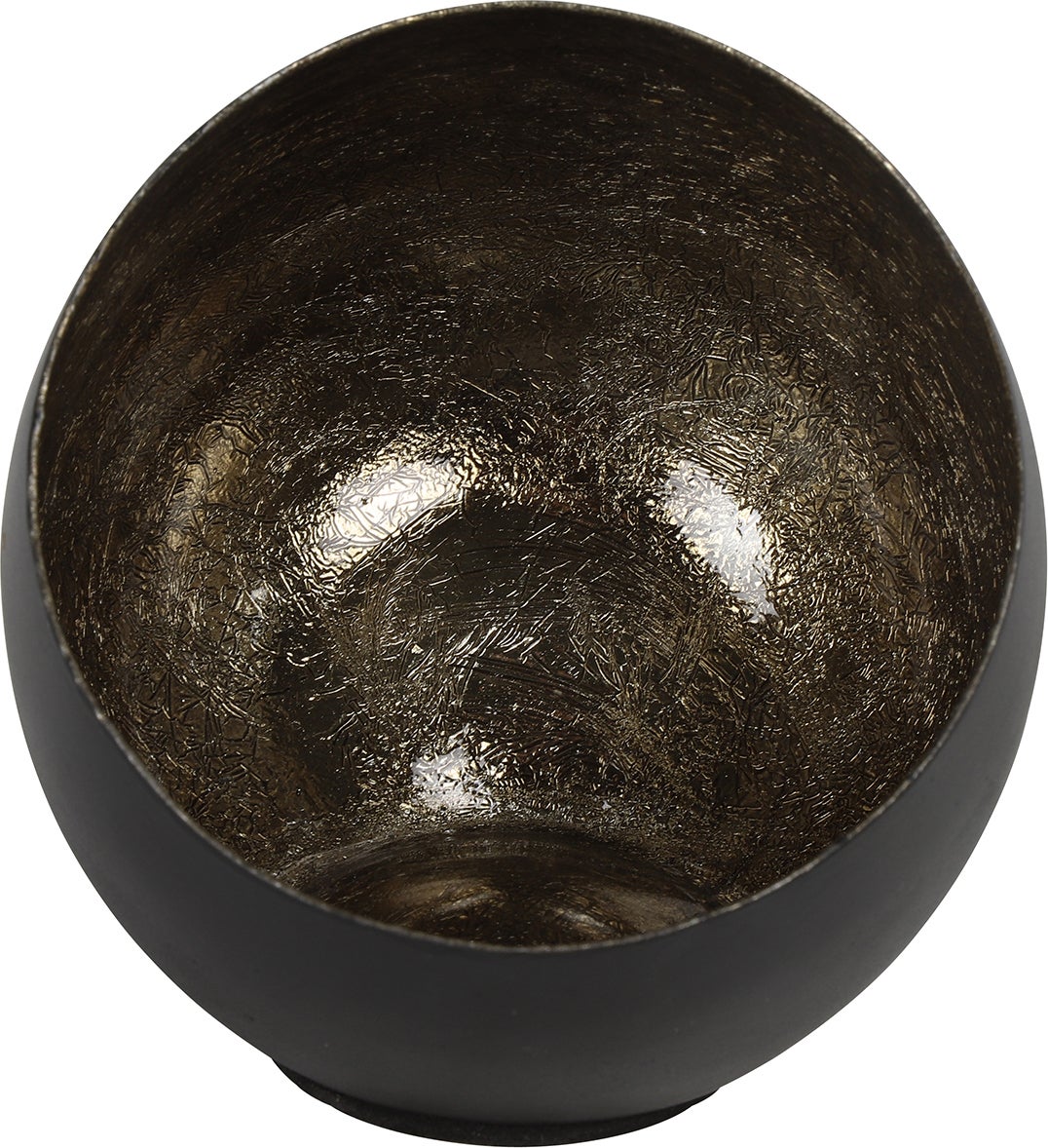 Countryfield waxinelichthouder Obion zwart D 10,5 H 9,5 cm