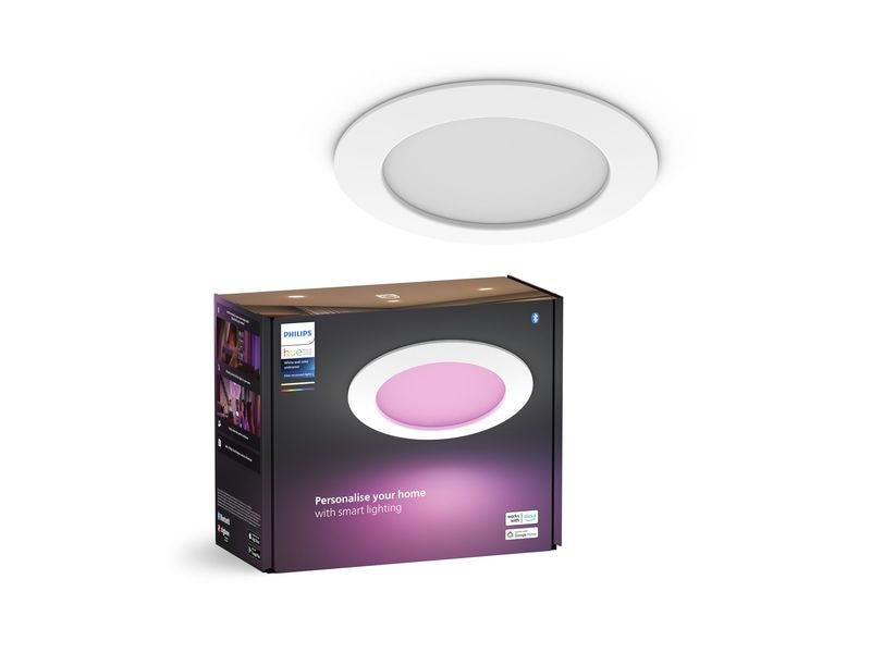Philips Hue White & Color Ambiance Slim Recessed 170 mm wei Smarte Hue-Einbauleuchte