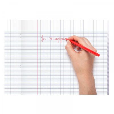 Clairefontaine - Cahier magique ardoise 17 x 22 cm - 48 pages - grands carreaux (Seyes) - couverture effaçable double-face