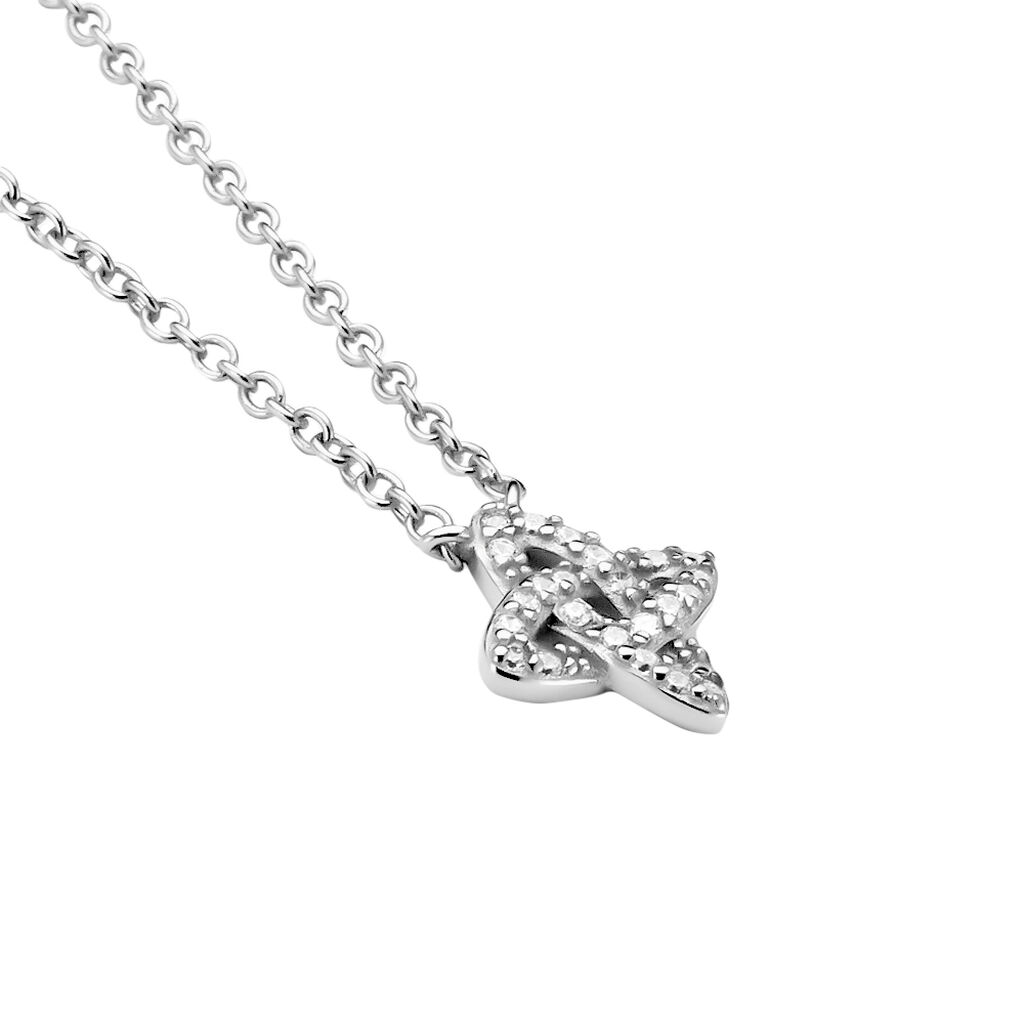 Collier Pleiades Argent Blanc Oxyde De Zirconium