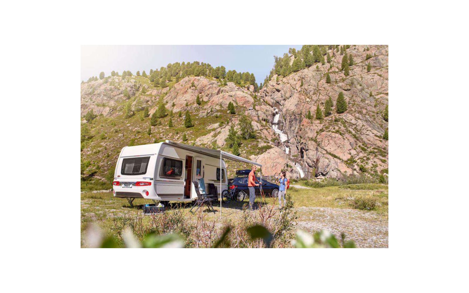 Thule Omnistor 6300 Dachmarkise mit Motor eloxiert 325 cm