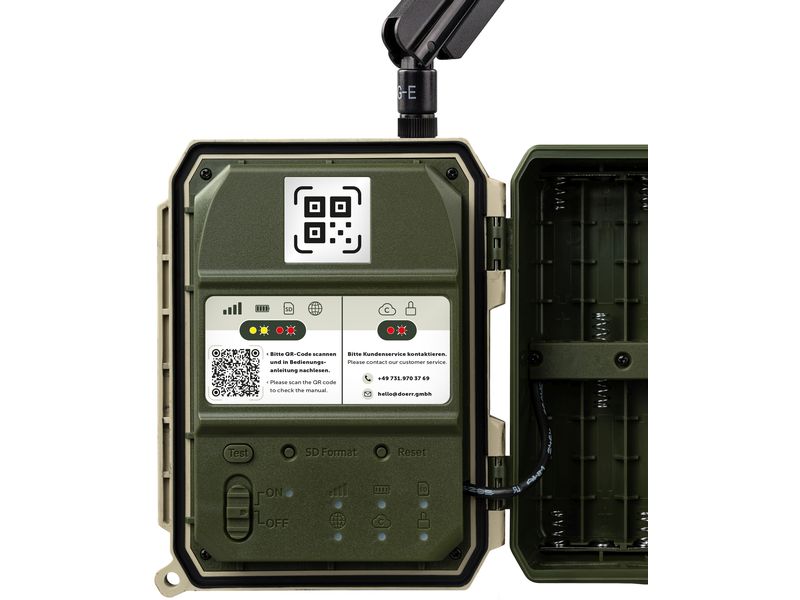 Dörr Kamera Wildkamera SnapShot Cloud Pro 4G WA Weitwinkel Überwachungskamera für hochauflösende Wildtierbeobachtung und Sicherheitsüberwachung