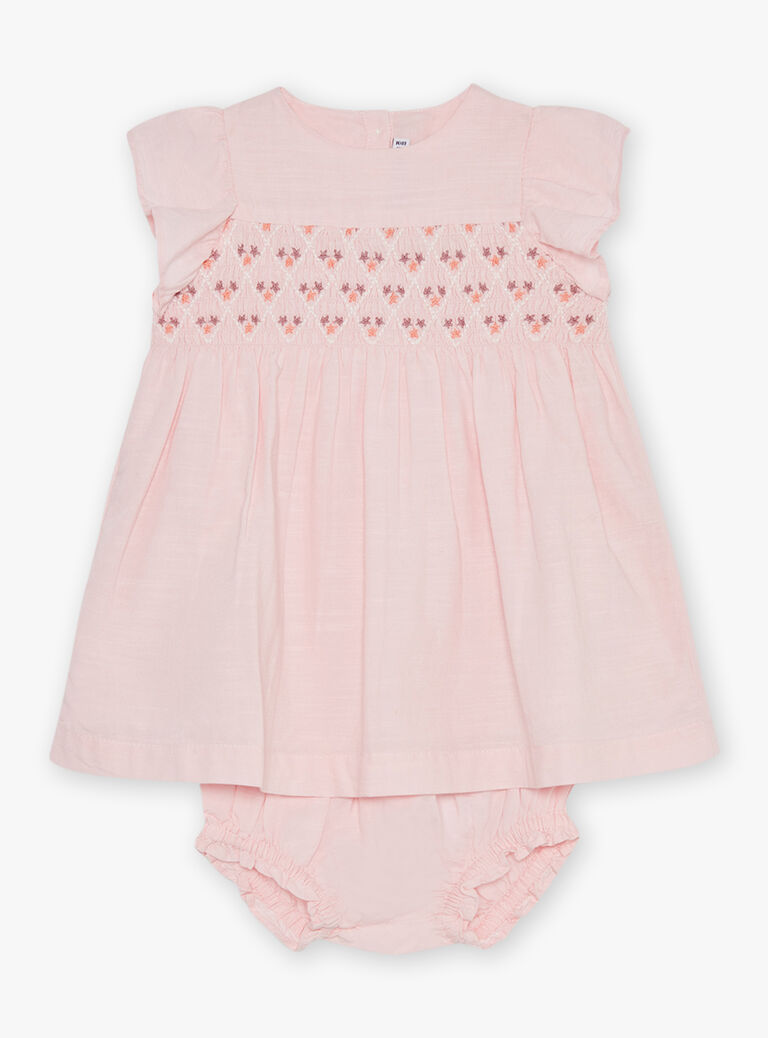 Robe rose en popeline
