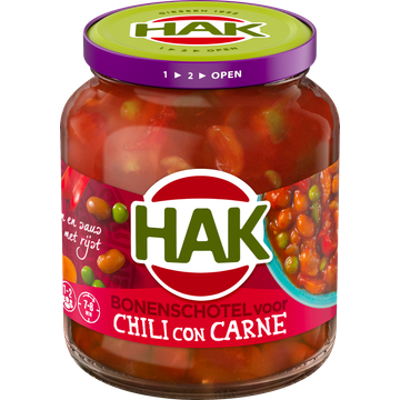 Hak Bonenschotel voor Chili sin Carne 360 g