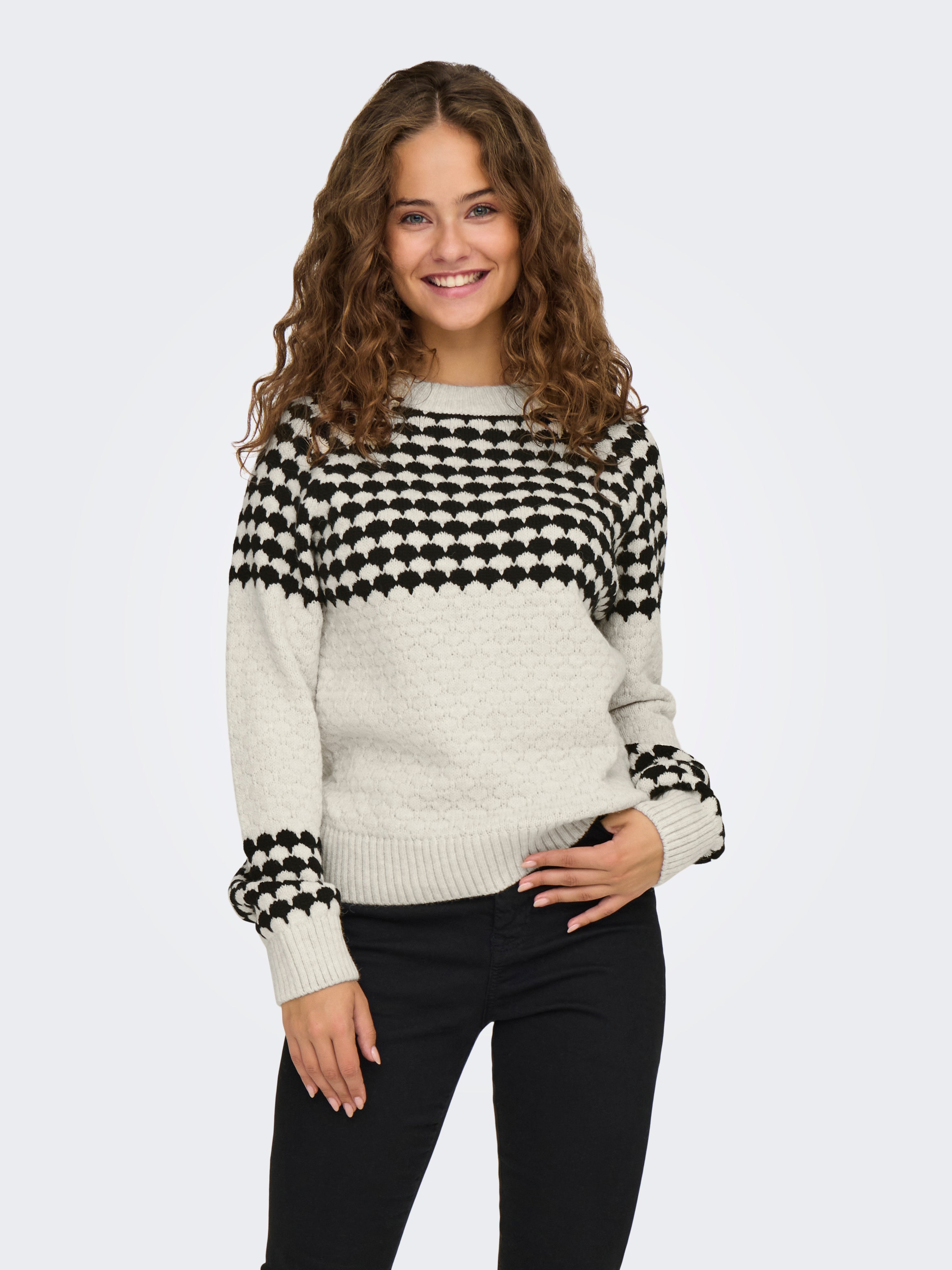 ONLCANADA Strickpullover Whitecap Gray