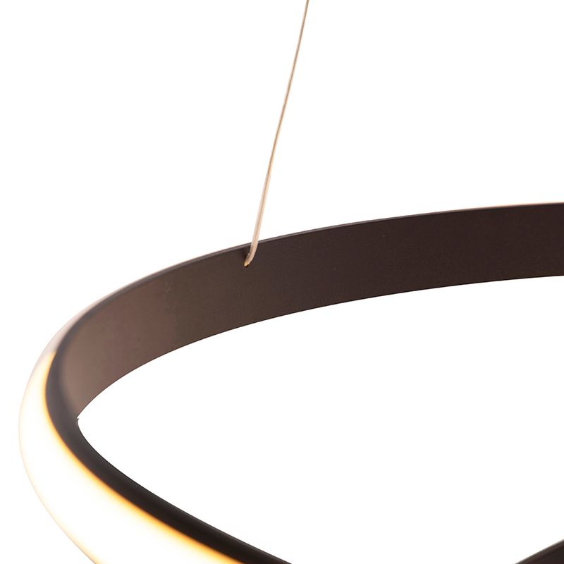 Moderne hanglamp zwart 74 cm incl. LED - Rowan