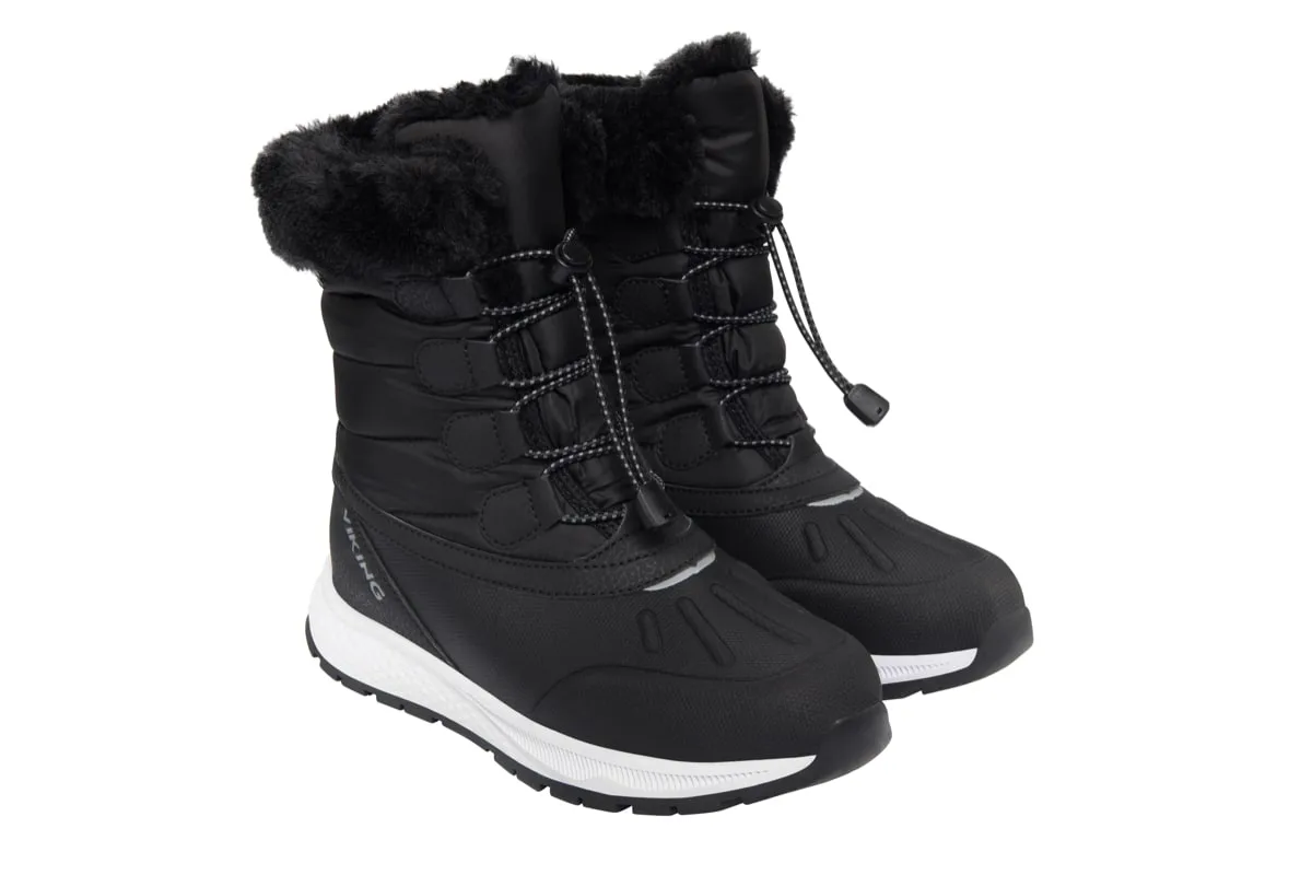 Viking Footwear Juniors' Equip Warm Waterproof Zip Black/Granite