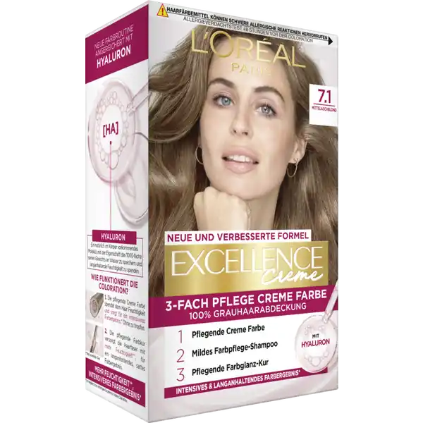 Crème Coloration 7.1 Mittelaschblond