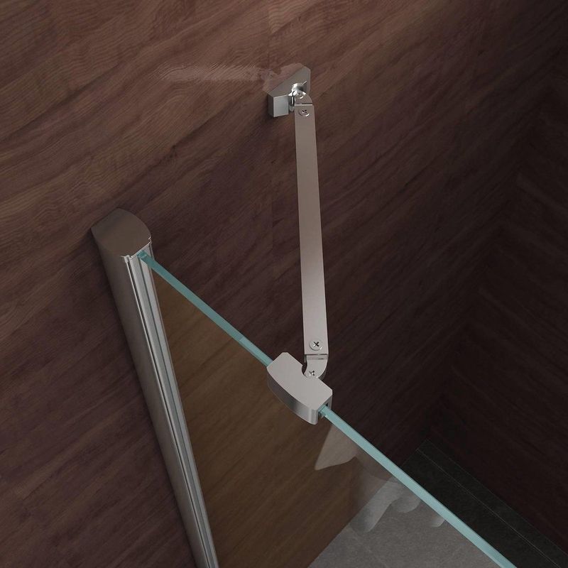 BWS - Atlas - Douchecabine - Kwartrond - 90x90cm - 8mm Veiligheidsglas - Links