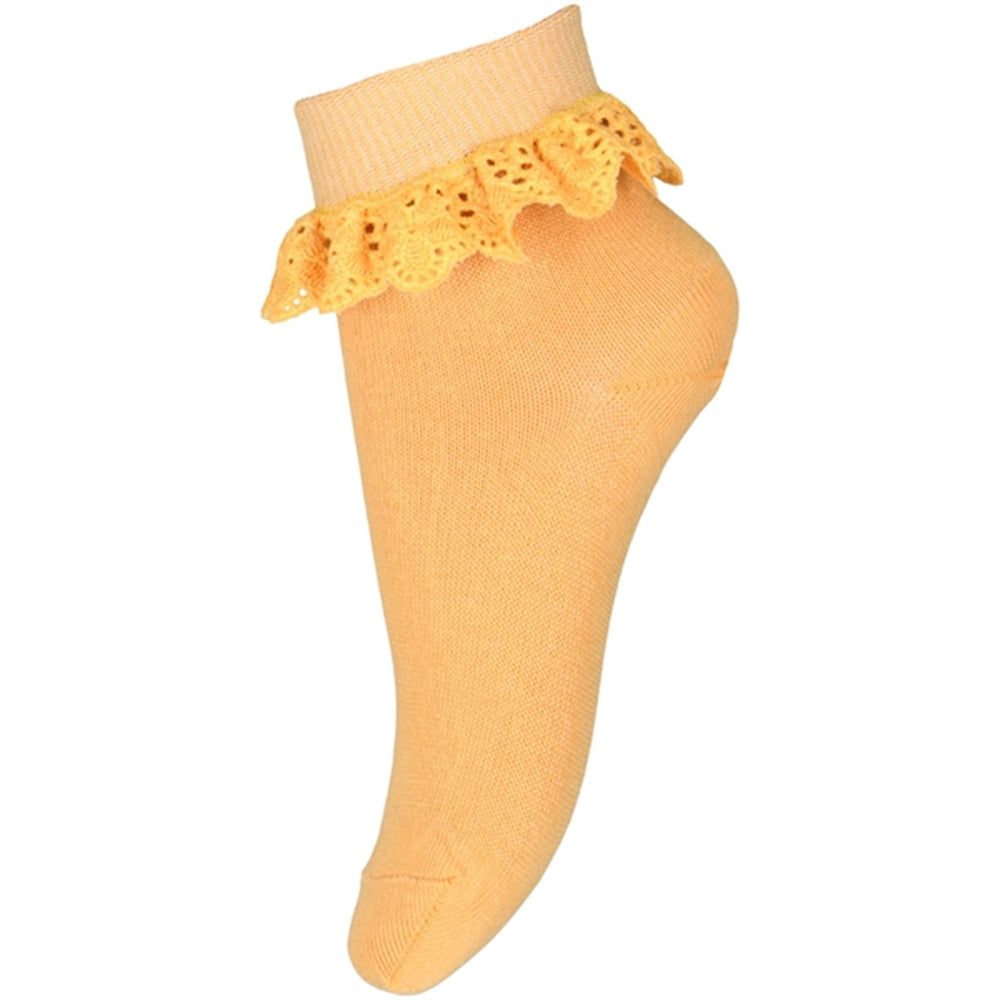 MP 527 Cotton Lace Socks 4098 Ochre - Mp Danmark → Luksusbaby.dk