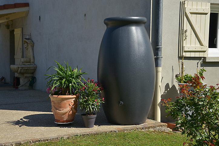 Récupérateur d'eau Belli Jarre gris 1000L