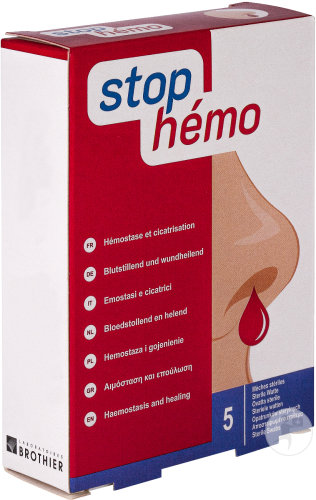 Stop Hémo Mèches Stériles 4cm Sachets 5