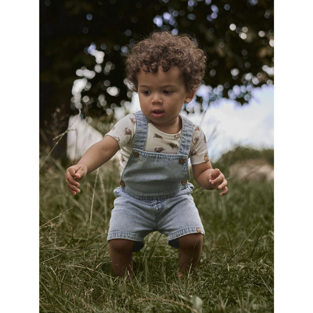 Køb Lil'Atelier Medium Blue Denim Nbmfunda Loose Shortall 5552-Fd Lil