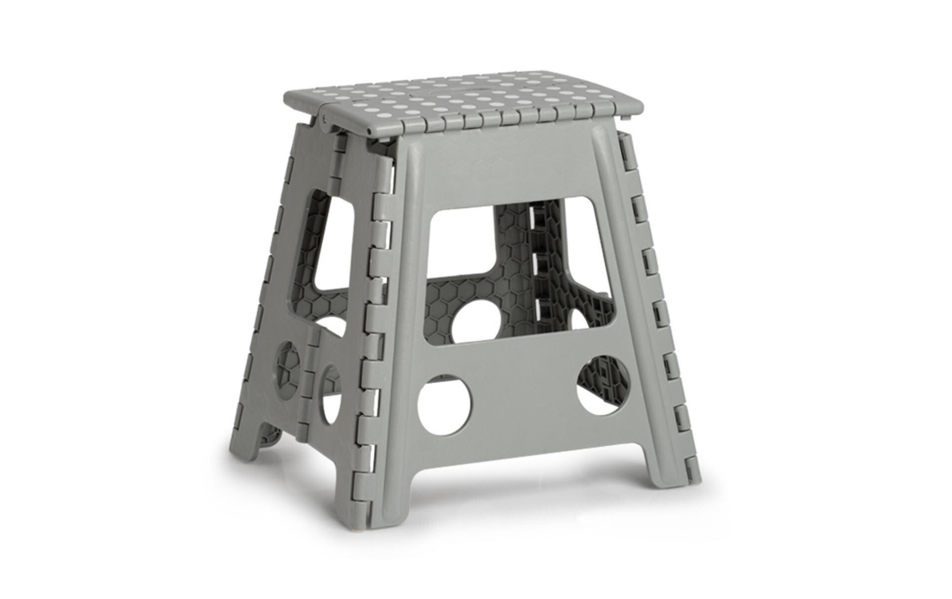 Klapphocker 38.5 x 31.5 x 39 cm, GrauHocker