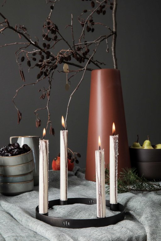 Ferm Living Circle kandelaar small messing
