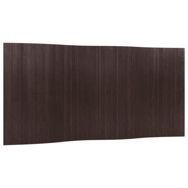 Divisória 165x400 cm Bambu Castanho-escuro