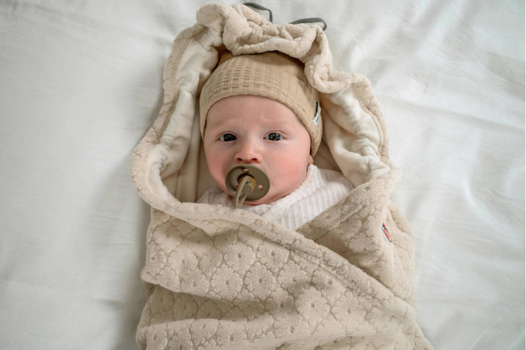 Lodger baby muts Seersucker Beige