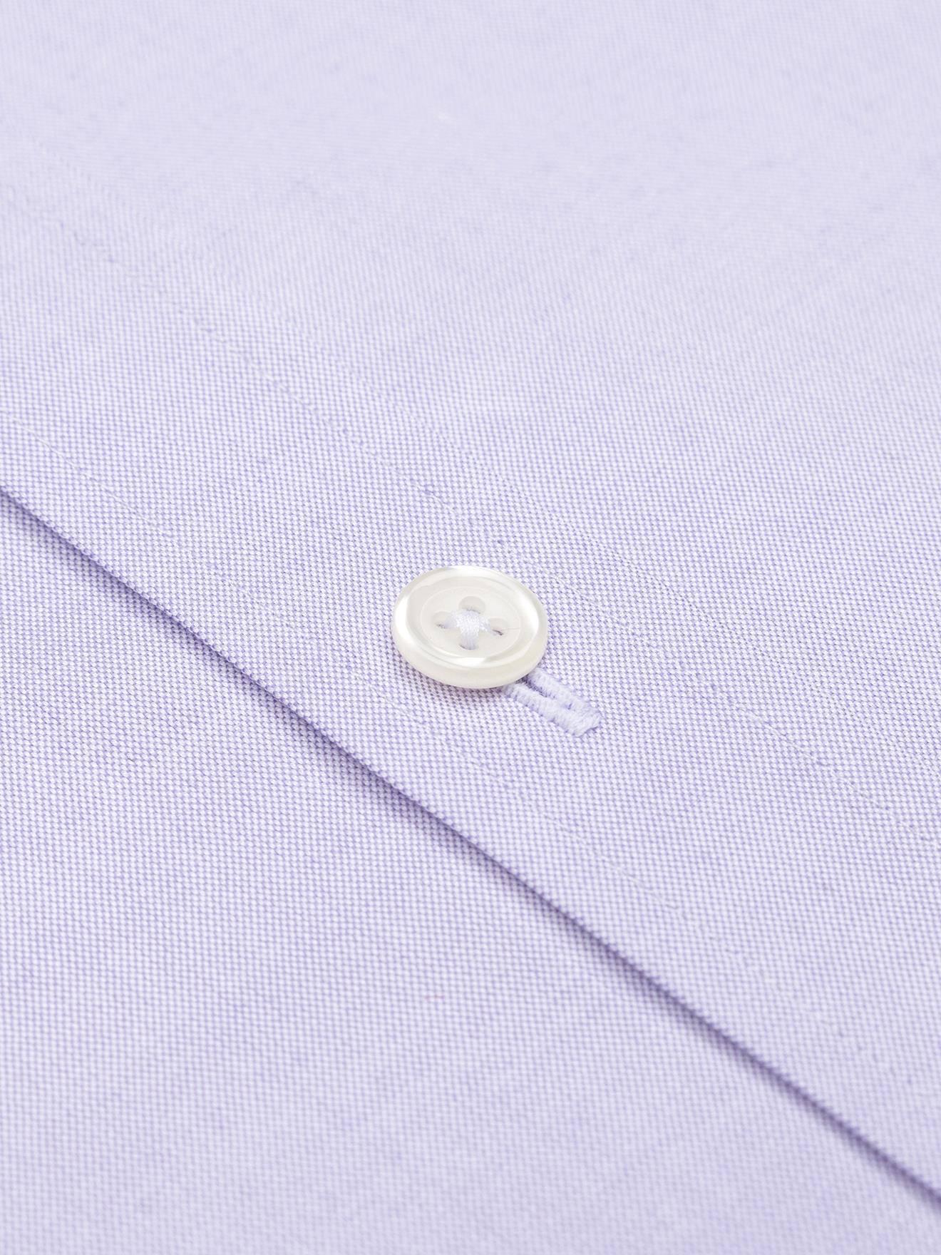 Chemise en pin point parme - Col Boutonné