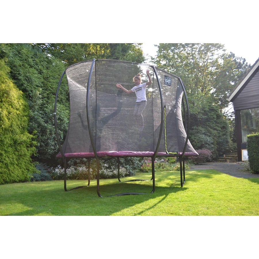 EXIT Trampolin Silhouette Rechteckig 214x305 cm - rosa