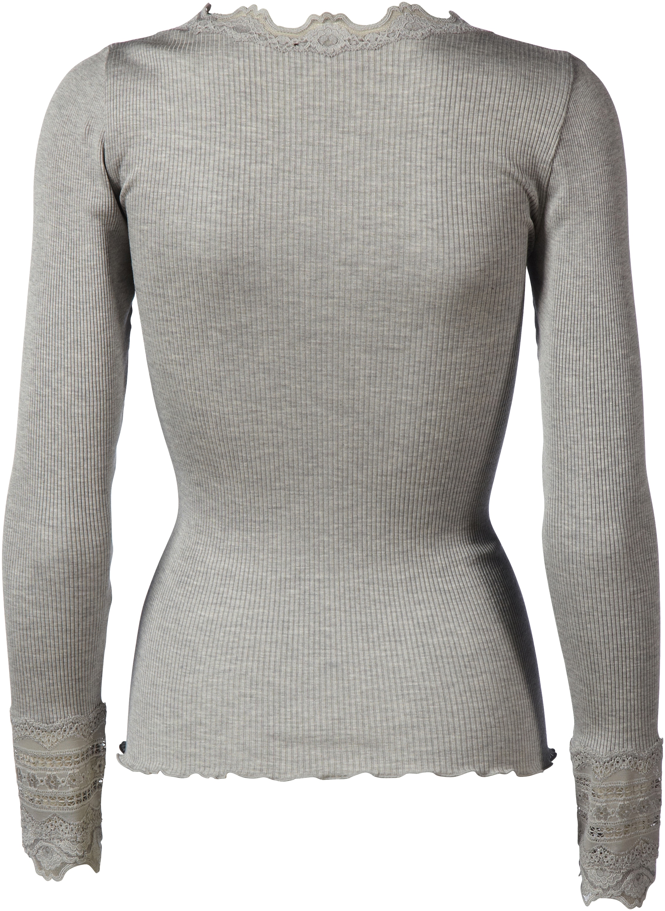 rosemunde Langarmshirt »Benita Silk Blouse«, Langarm, mit Spitze, feminin, bequem, Seide- /Baumwollmischung