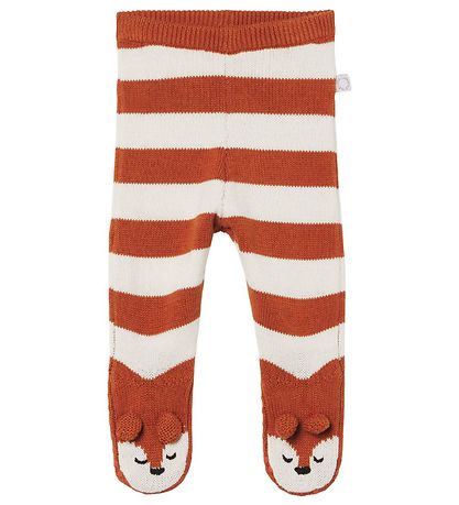 Stella McCartney Kids Leggings mit Fuß - Strick - Weiß/Braun Ges