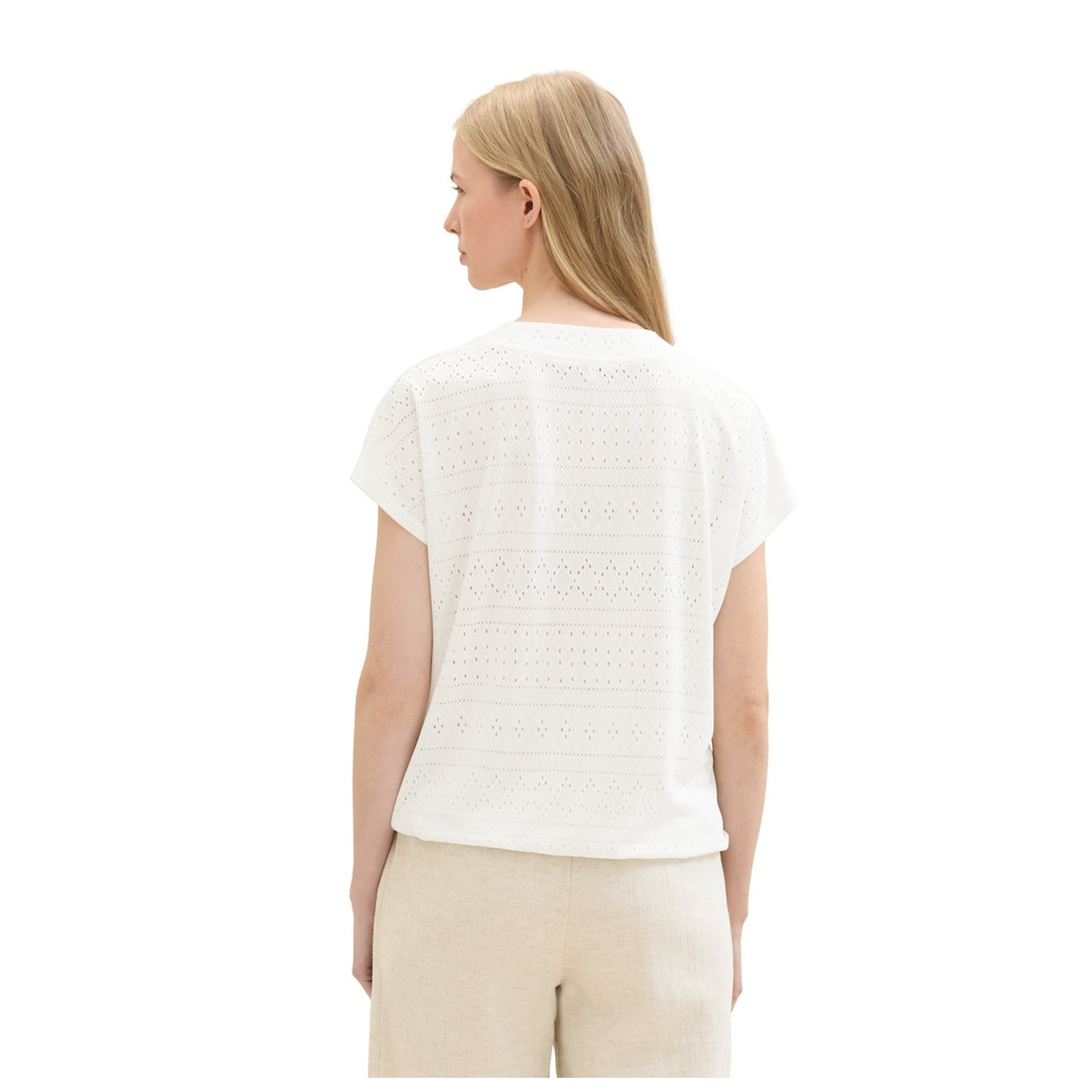 Tom Tailor T-shirt ajour v-neck