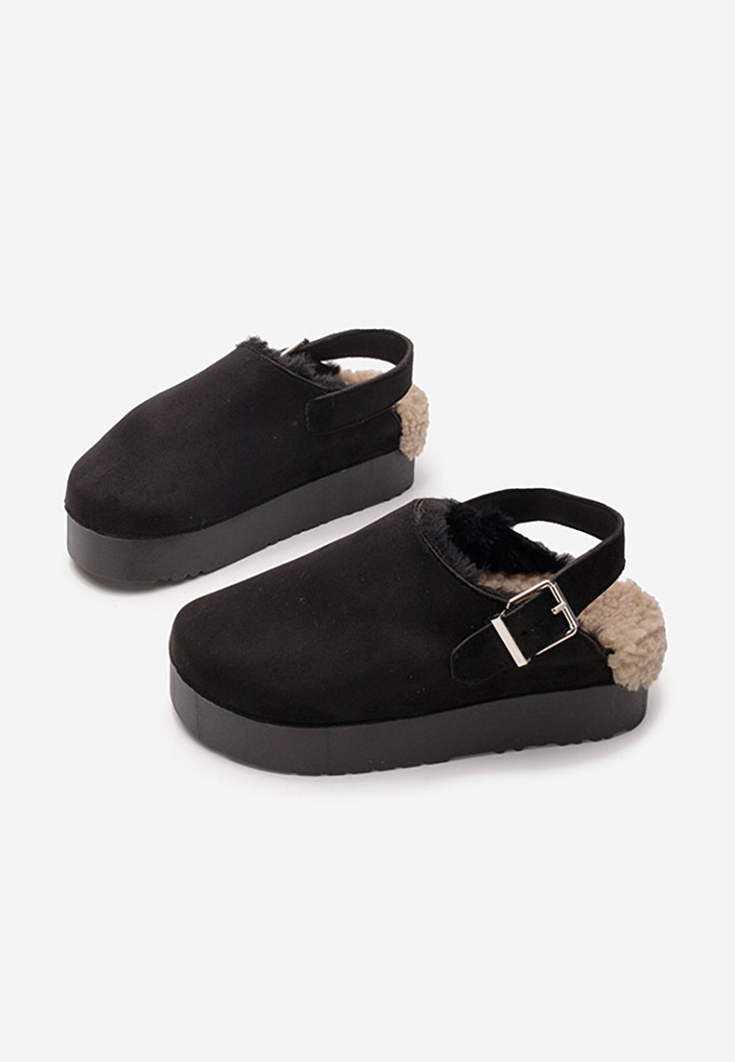 Pantoufles femme noirs Beverlice