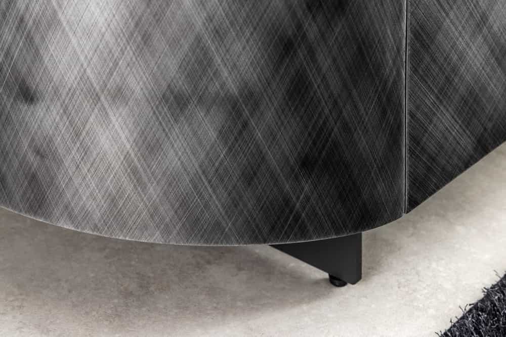 Design Sideboard REFLECTION 150cm weiß Keramik Marmor anthrazit 3D Effekt brushed Finish