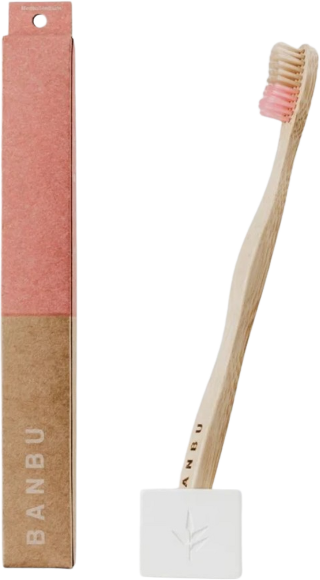 BANBU  Bambus-Zahnbürste Mittel, Pink