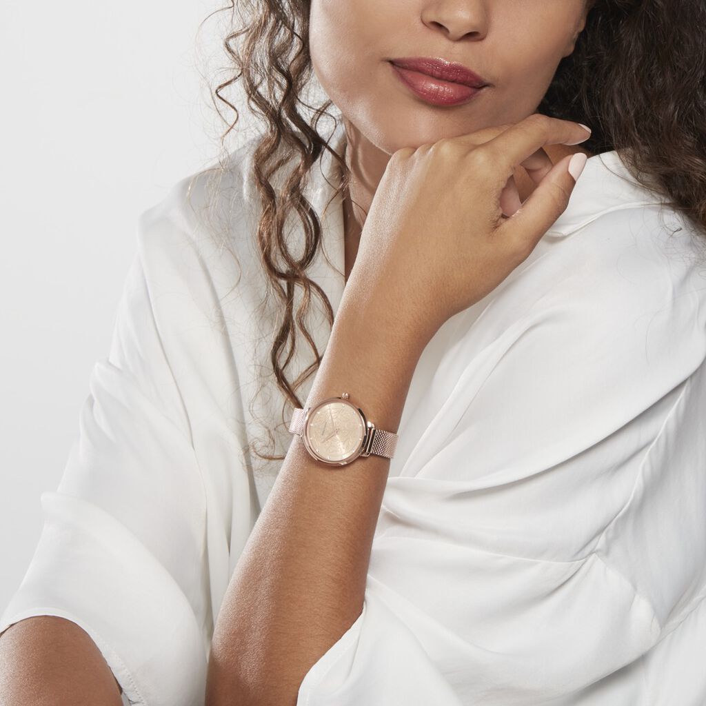 Montre Pierre Lannier Eolia Doré Rose
