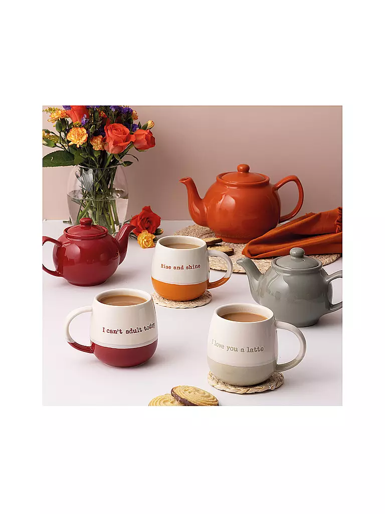 PRICE & KENSINGTON Teekanne 0,45l Anthrzit glänzend grau