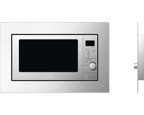 Inbouwmagnetron PKM MW800.8-20G EB 59,5x34x39 cm geborsteld roestvrij staal 800 watt met grillfunctie