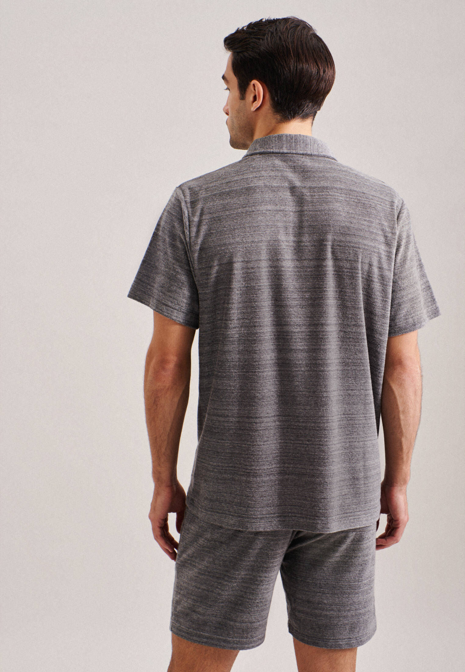Seidensticker| Herren Pyjama Oberteil Schwarze Rose