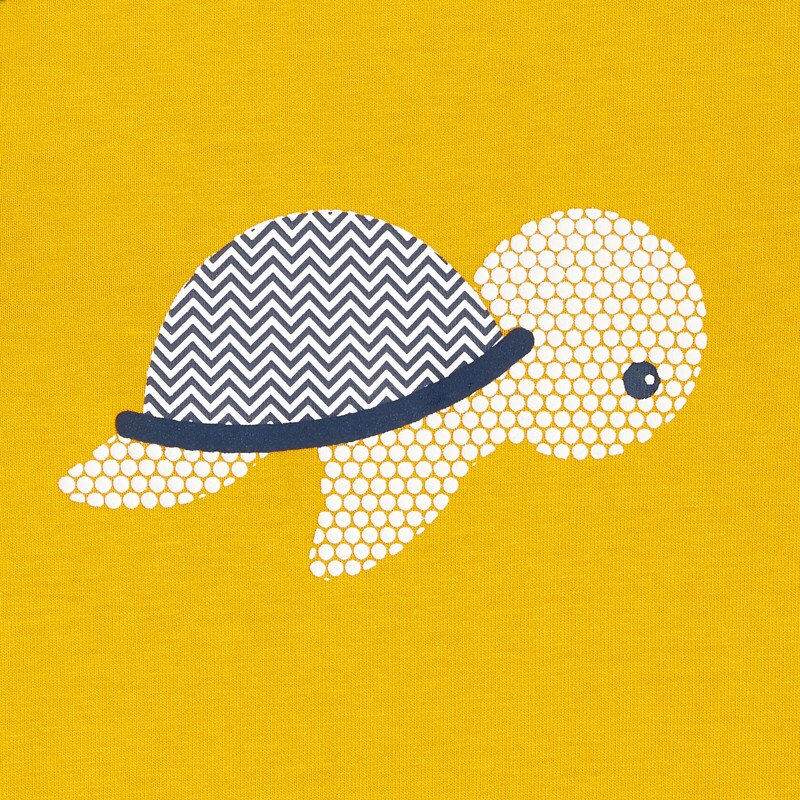 Combi courte tortue jaune bébé garçon Jaune