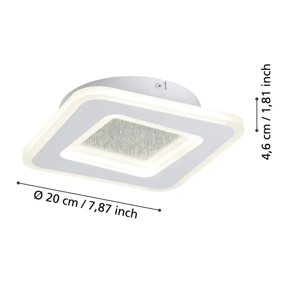 EGLO Macchioni Wandlamp - LED - Kunststof - Wit