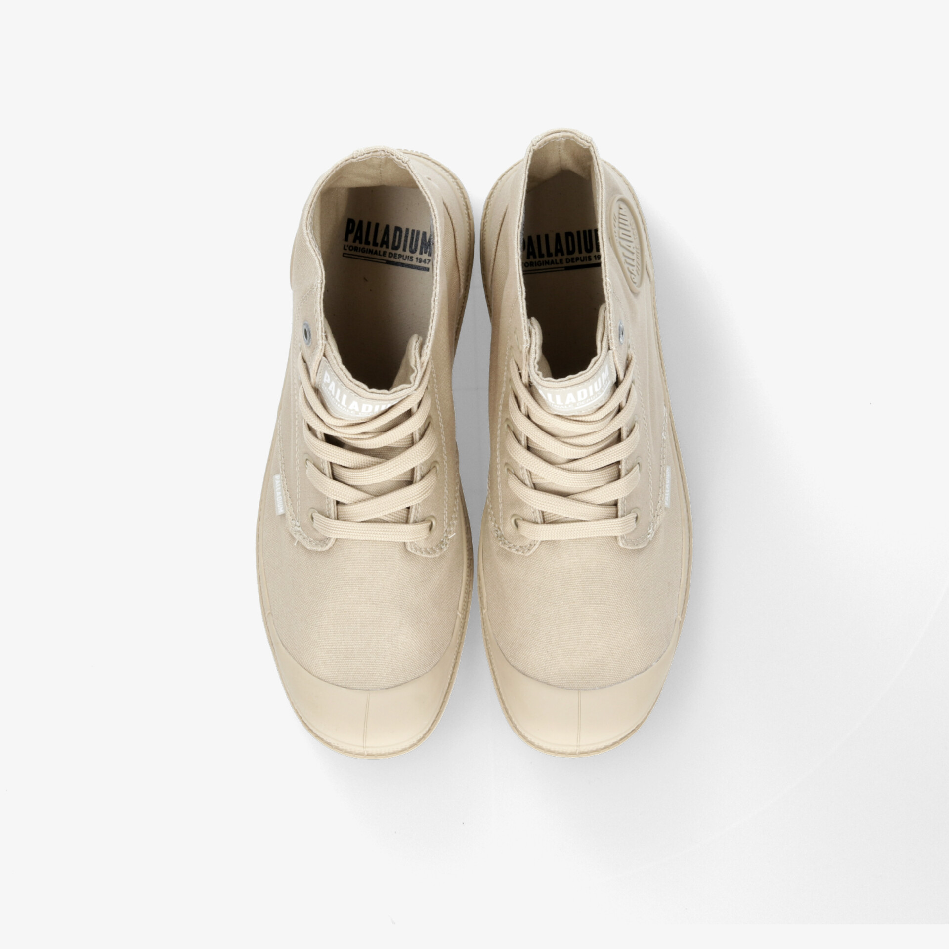 PALLADIUM MONO CHROME Herren Leinenschuhe beige