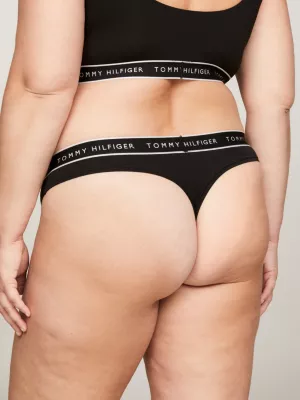 Tanga com cós elástico e logo tonal TH Established