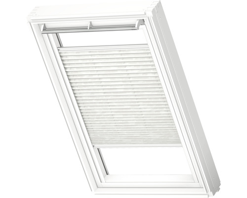Velux plisségordijn, wit patroon, handmatig FHL C02 1256SWL