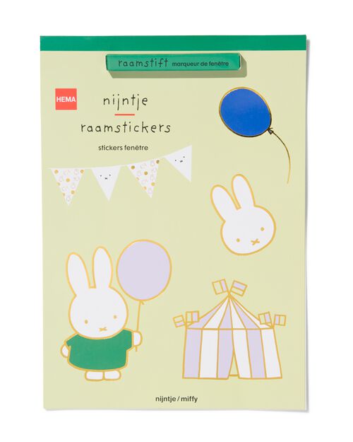autocollants et marqueur de fenêtre miffy